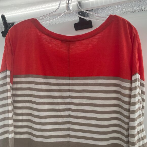 Express Women's Striped T-Shirt Dress 3/4 Sleeve Multicolor Size Large - Picture 6 of 9